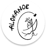 ALOKANOE, la mascotte en canoe accompagnee de sa libellule
